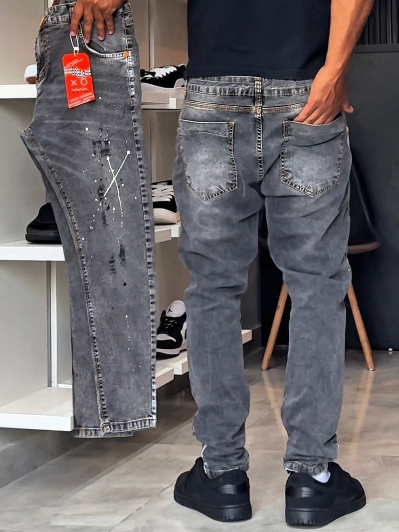 Calça Jogador Cinza Brow Jeans