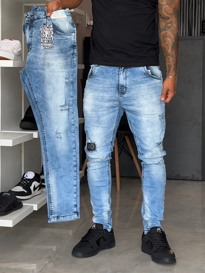 Calça Jogador Azul Brow Jeans