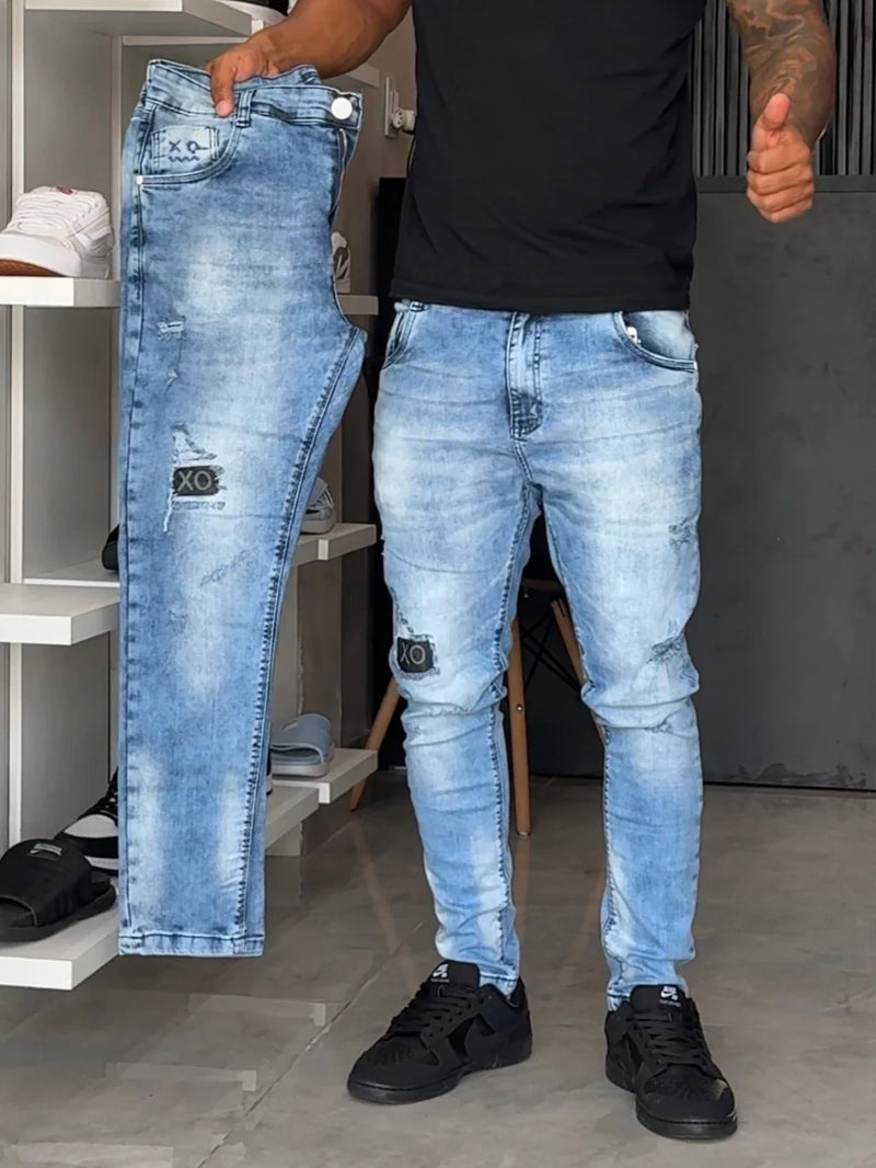 Calça Jogador Azul Brow Jeans