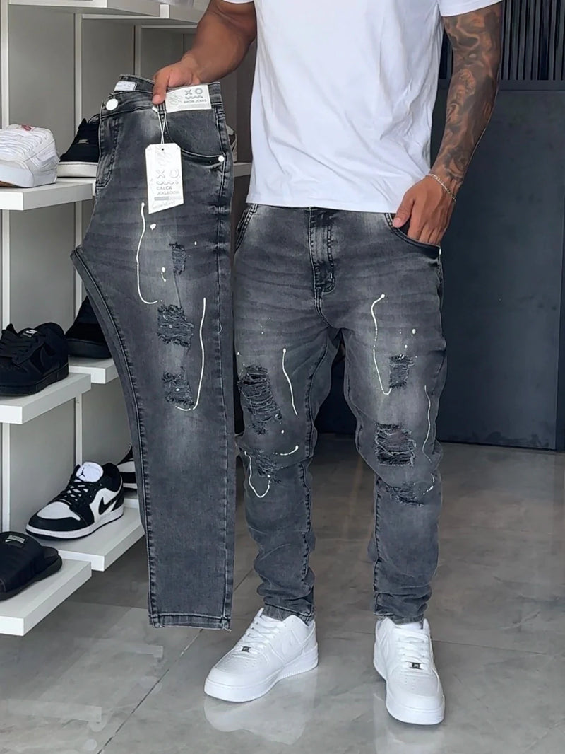 Calça Jogador Cinza Brow Jeans